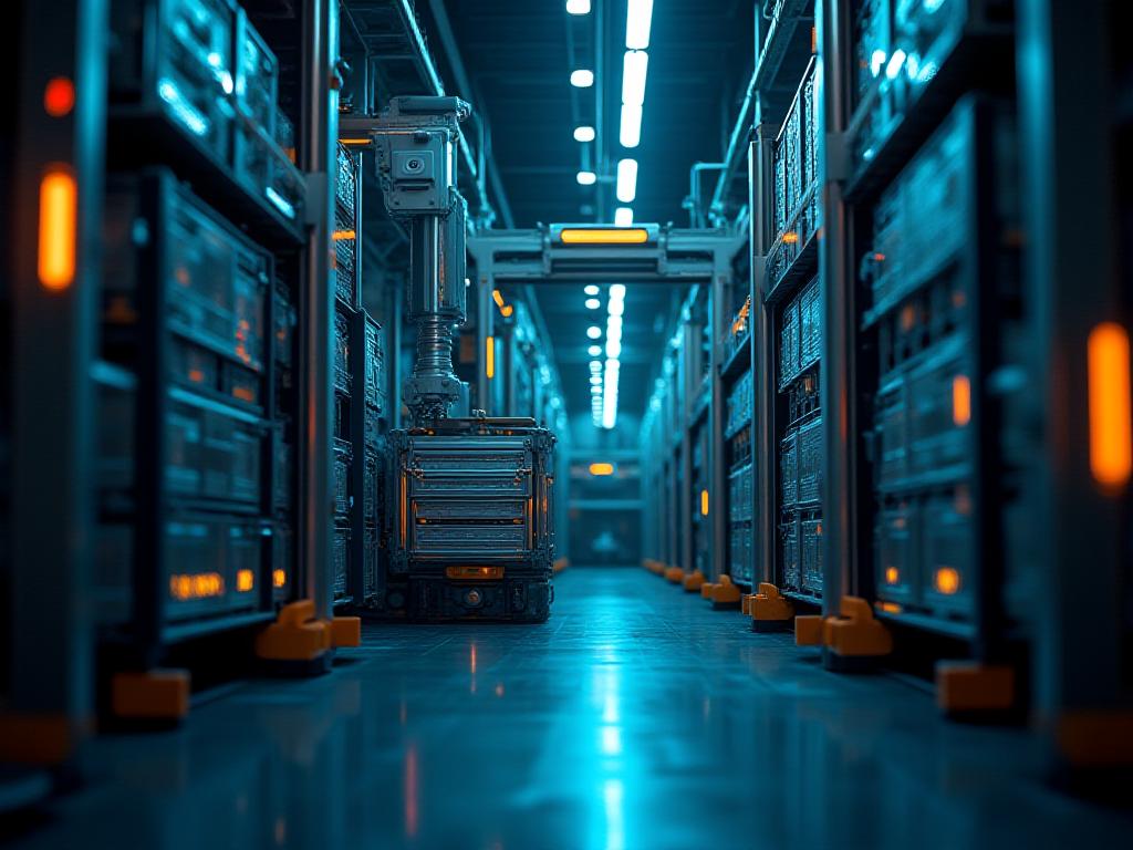 Automated high-velocity freight hub with advanced logistics machinery